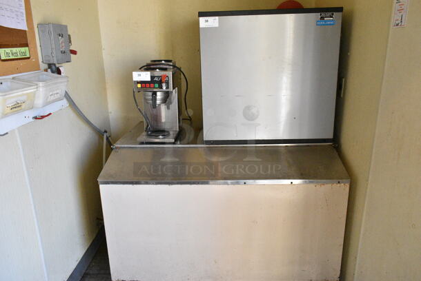 KoolAire Stainless Steel Commercial Ice Head on Commercial Ice Bin. Does Not Include Coffee Machine. (kitchen) - Item #1147278