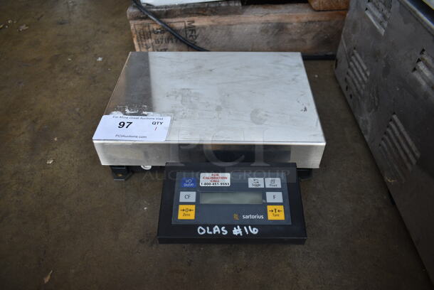 Sartorius EB3DCB-1 Metal Countertop Food Portioning Scale. Cannot Test Due To Missing Power Cord