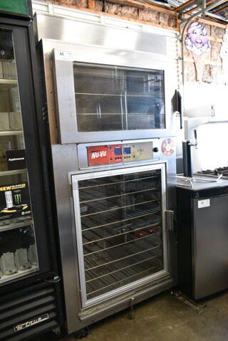 Nu Vu SUB-123P Stainless Steel Commercial Electric Powered Oven Proofer on Commercial Casters. 208 Volts, 3 Phase. 