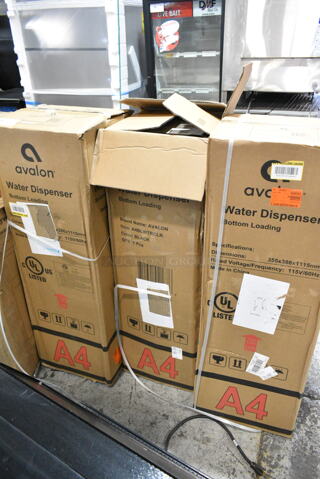 3 IN ORIGINAL BOX! Avalon A4BLWTRCLR Bottom Loading Water Cooler Dispenser. 115 Volts, 1 Phase. 3 Times Your Bid!  