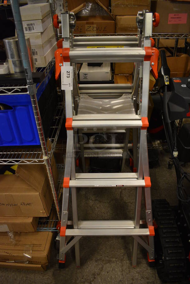 Little Giant Xtreme Metal Ladder That Turns from A Frame to Straight. 