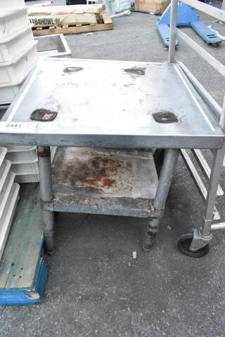 Stainless Steel Equipment Stand w/ Metal Under Shelf. 