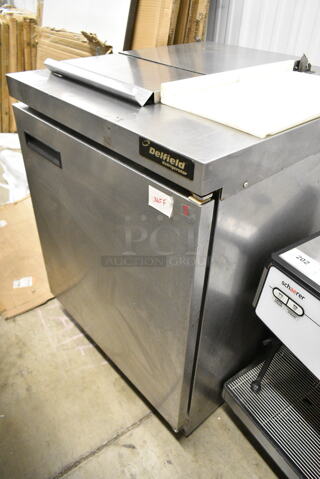 Delfield UC4427N-6M-DD1 Stainless Steel Commercial Prep Table. 115 Volts, 1 Phase. Tested and Working!