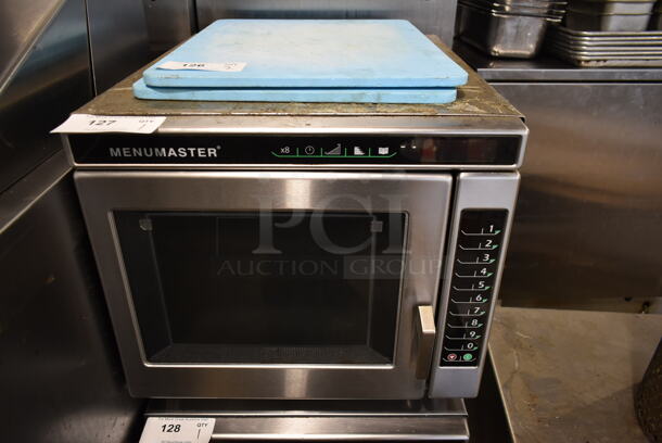2019 Menumaster MRC30S2 Stainless Steel Commercial Countertop Microwave Oven. 208/240 Volts, 1 Phase. 