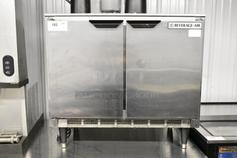 Beverage Air UCR34Y-17 Stainless Steel Commercial 2 Door Undercounter Cooler. 115 Volts, 1 Phase. 