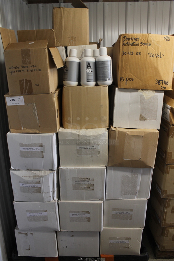 PALLET LOT of 87 BRAND NEW Boxes of 6 Bottles of Davines Activation Source For Color and Bleaching Systems. 87 Times Your Bid!