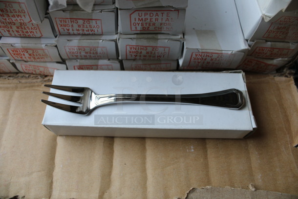 48 BRAND NEW IN BOX! Update Imperial Oyster Forks. 5.5". 48 Times Your Bid!