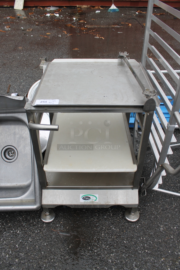 Face to Face Stainless Steel Commercial Meat Slicer Equipment Stand.